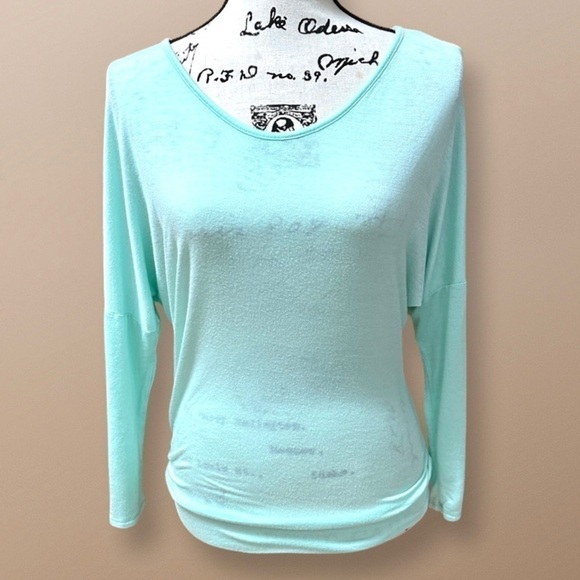 RUE 21 Mint Color Sheer Rayon Top Size S - Picture 1 of 5